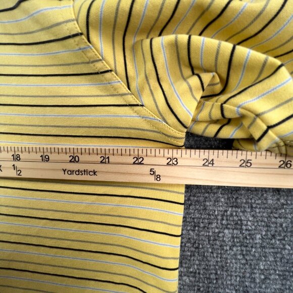 Brooks Brothers Country Club Prosport Men’s Yellow Striped Short Sleeve Polo L - Picture 6 of 11